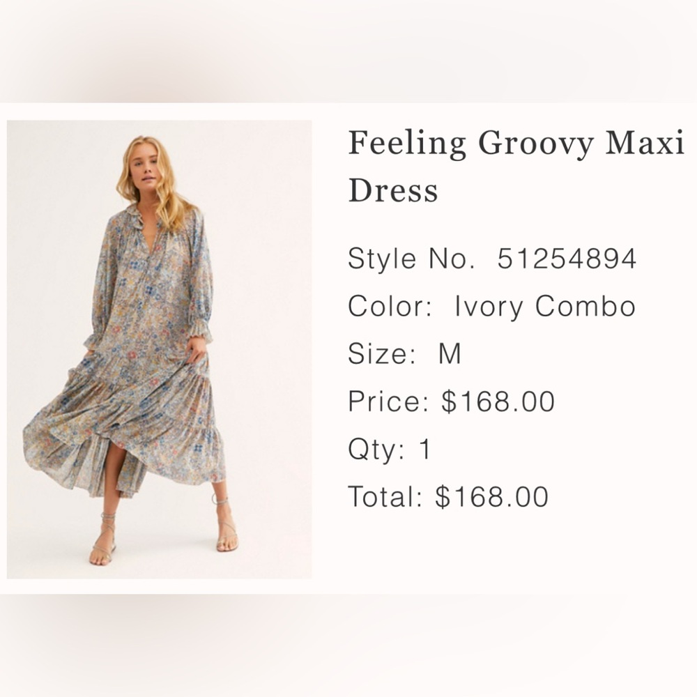 Free People Feelin’ Groovy Maxi Dress